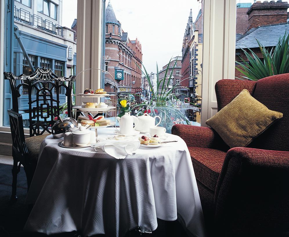 The Westbury Hotel Dublino Esterno foto Afternoon tea at the hotel